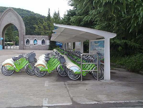 膜結(jié)構(gòu)自行車棚